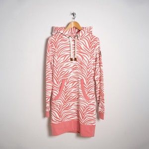 Wanakome Women's Paige Long Sleeve Hoodie Dress Guava Pink Small